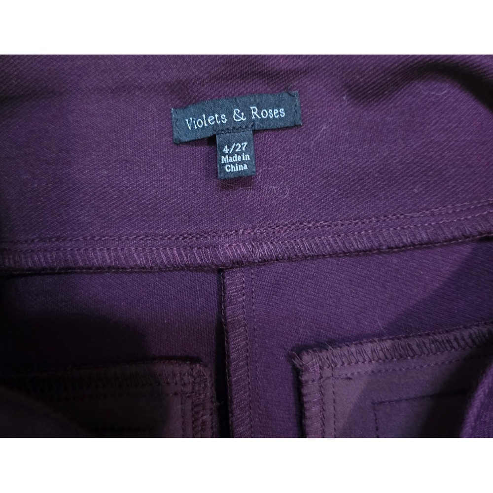 Violets & Roses pull-on pants sz 4 - Picture 2 of 3